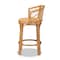 Baxton Studio Orchard Modern Bohemian Natural Brown Rattan Counter Stool 203-12587 - alternate 10